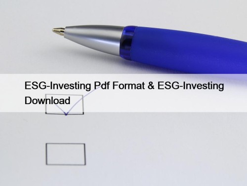 ESG-Investing Pdf Format & ESG-Investing Download